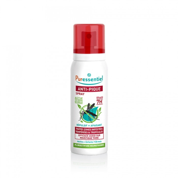 PURESSENTIEL - Anti pique spray repulsif + apaisant 75 ml