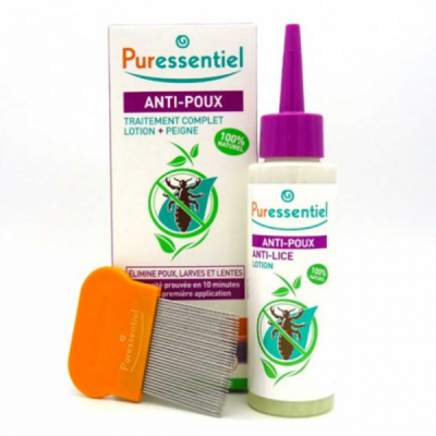 PURESSENTIEL - Anti poux lotion 100 ml + peigne | DERMO