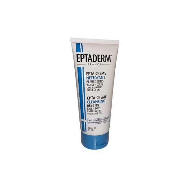 EPTADERM - Epta creme nettoyante peaux seches visage corps 200 ml