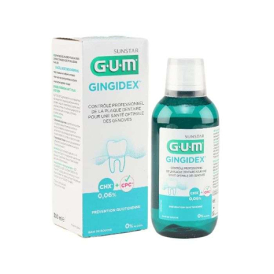 GUM - Bain de bouche gingidex 0.06 chx 300 ml | DERMO