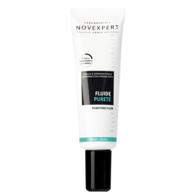 NOVEXPERT - Fluide purete trio zinc 30 ml | DERMO