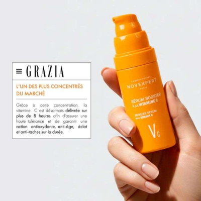 NOVEXPERT - Serum booster a la vitamine c30% 30 ml | DERMO