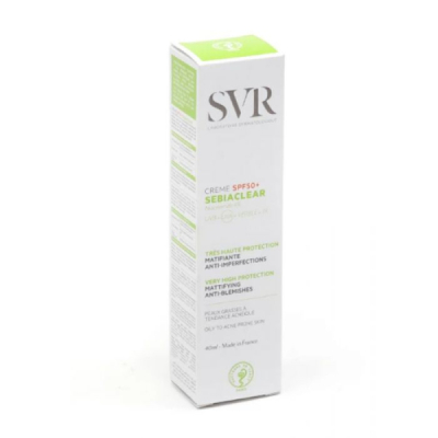 SVR - Sebiaclear spf 50+ creme 40 ml | DERMO