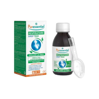 PURESSENTIEL - Respiratoir sirop toux 125 ml | DERMO