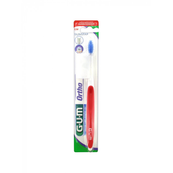 GUM - Brosse a dents orthodontie ref 124