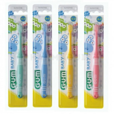 GUM - Brosse a dents baby 0-2 ans ref 213 | DERMO