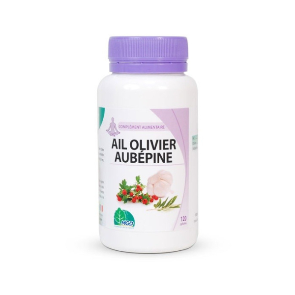 MGD NATURE - Ail olivier aubepine 250 mg - 120 gelules
