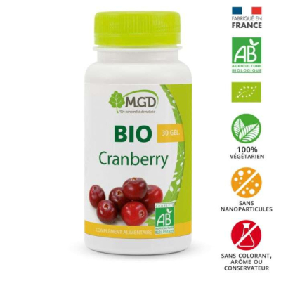 MGD NATURE - Cranberry bio 30 gelules | DERMO