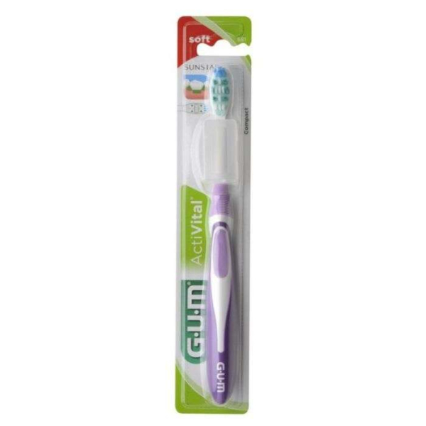 GUM - Brosse a dents activital compact souple ref 581