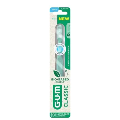 GUM - Brosse a dents classique souple ref 411 | DERMO