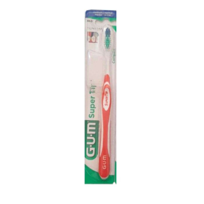 GUM - Brosse a dents super tip medium ref 463 | DERMO