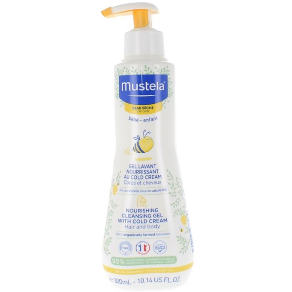 MUSTELA - Bebe gel lavant surgras cold cream peau seche pompe 300 ml