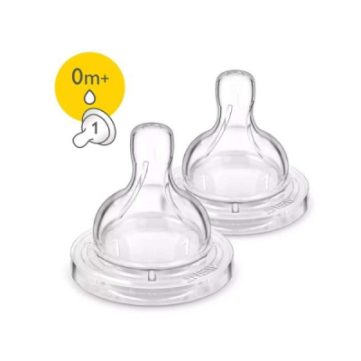 AVENT - Classique 2 tetines- 0m+ / 1t | DERMO