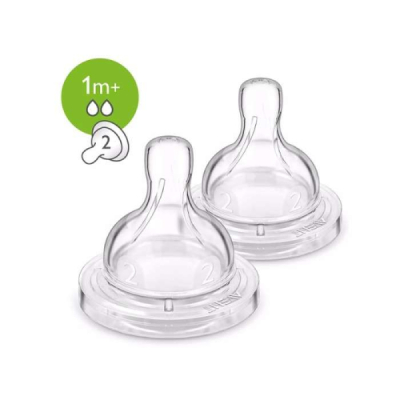 AVENT - Classique 2 tetines- 1m+ / 2t | DERMO