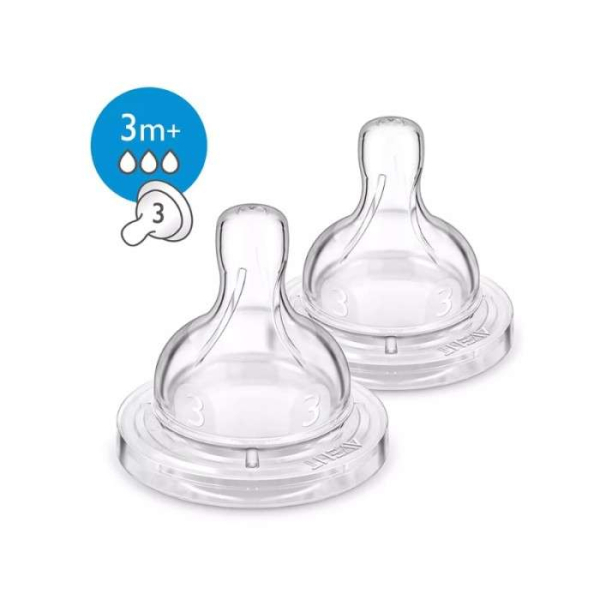 AVENT - Classique 2 tetines- 3m+ / 3t
