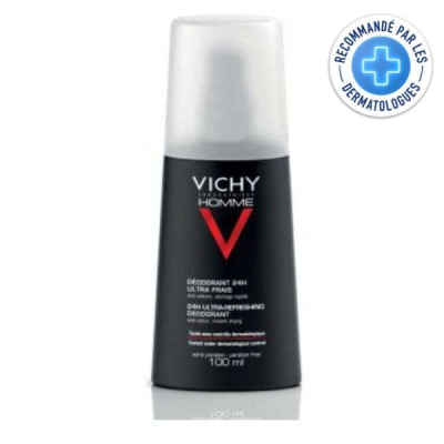 VICHY - Homme deo vapo assainissant 24h 100 ml | DERMO