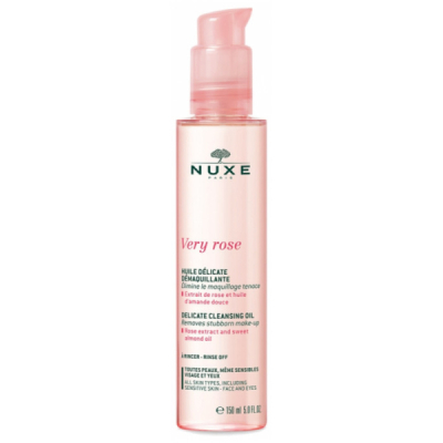 NUXE - Very rose huile delicate demaquillante 150 ml | DERMO