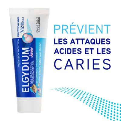 ELGYDIUM - Dentifrice junior 7-12 ans 50 ml | DERMO