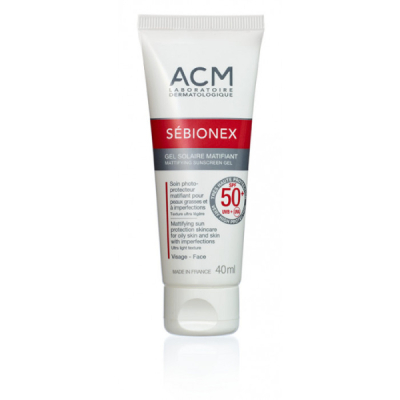 ACM - Sebionex gel solaire matifiant spf 50+ 40 ml | DERMO
