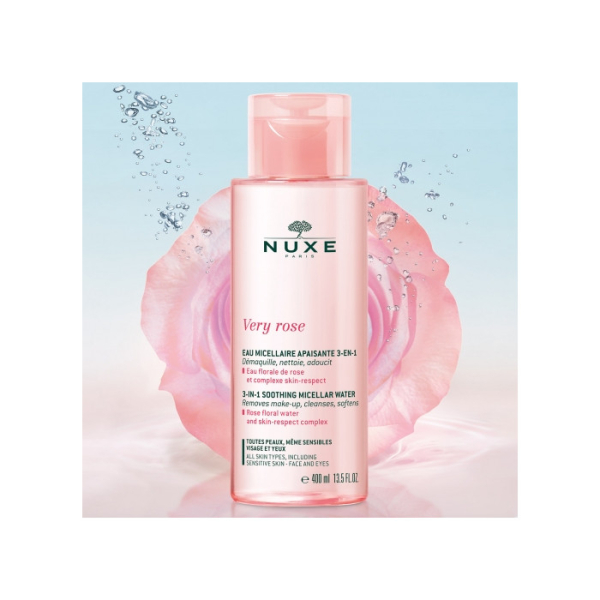 NUXE - Very rose eau micellaire apaisante 3 en 1 400 ml