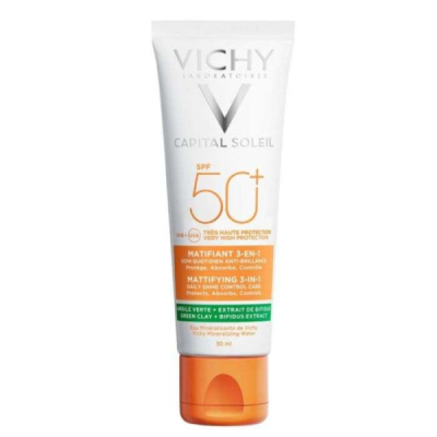 VICHY - Capital soleil matifiant 3 en 1 spf 50+ | DERMO