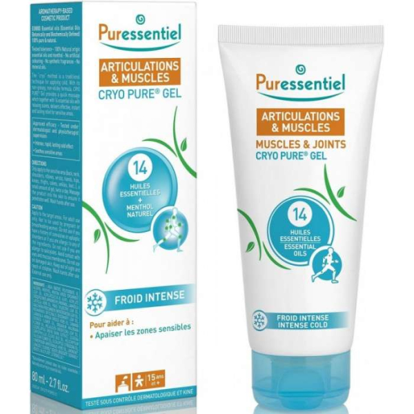 PURESSENTIEL - Articulation et muscles cryo pure gel aux 14 huiles essentielles 80 ml