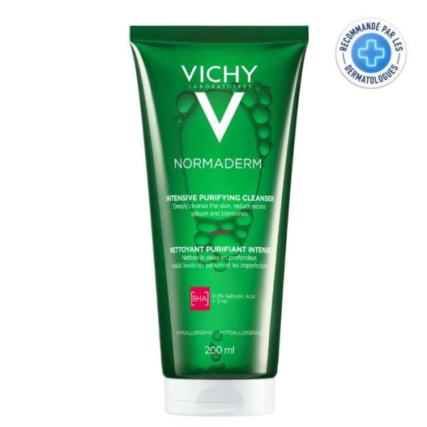 VICHY - Normaderm gel purifiant intense peau grasse et acneique 200 ml