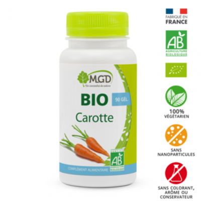 MGD NATURE - Bio carotte 90 gelules | DERMO