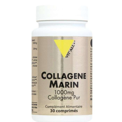 VIT'ALL+ - Collagene marin pur 1000mg 30 comprimes | DERMO