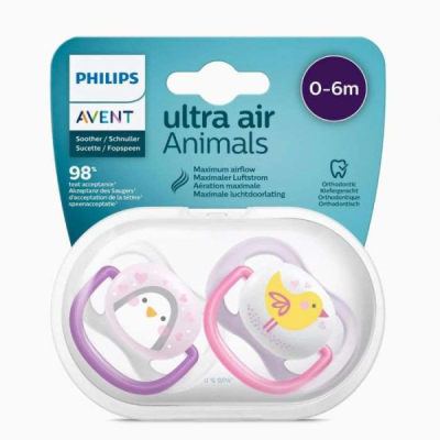 AVENT - Ultra air animals girl 0-6 mois | DERMO