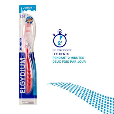 ELGYDIUM - Brosse a dents junior souple 7 a 12 ans | DERMO