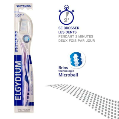 ELGYDIUM - Brosse a dents blancheur souple | DERMO