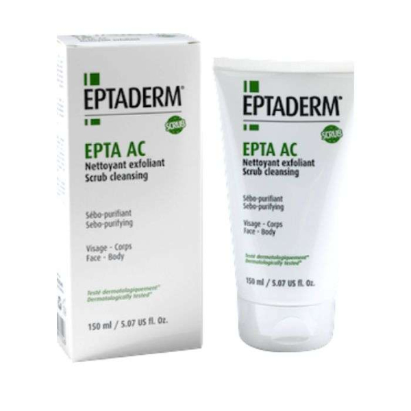 EPTADERM - Epta ac nettoyant exfoliant sebo purifiant visage et corps 150ml