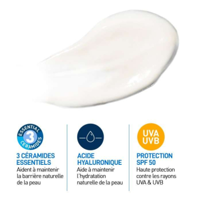 CERAVE - Creme hydratante visage spf 50 52 ml | DERMO