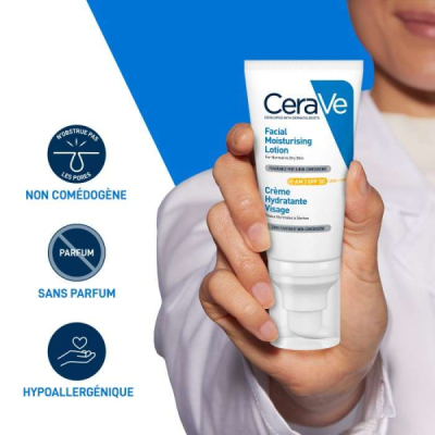 CERAVE - Creme hydratante visage spf 50 52 ml | DERMO