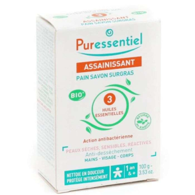 PURESSENTIEL - Assainissant pain savon surgras 100 g | DERMO