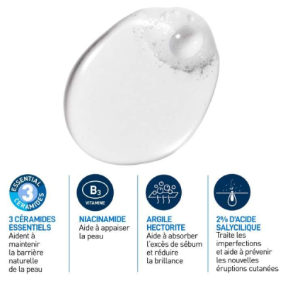 CERAVE - Gel moussant anti imperfections 236 ml | DERMO