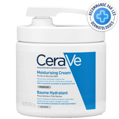 CERAVE - Baume hydratant avec pompe 454 g | DERMO