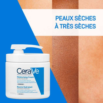 CERAVE - Baume hydratant avec pompe 454 g | DERMO