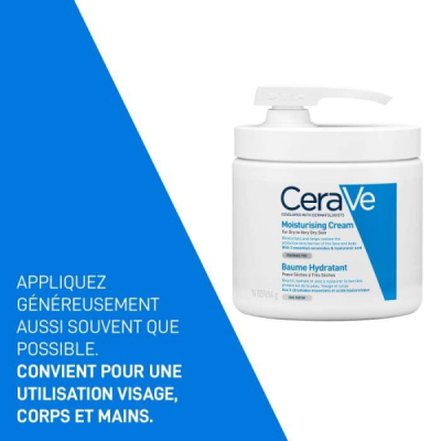 CERAVE - Baume hydratant avec pompe 454 g | DERMO
