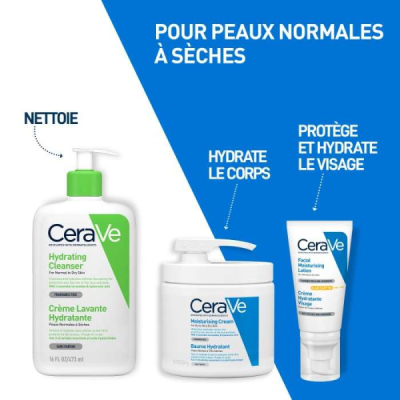 CERAVE - Baume hydratant avec pompe 454 g | DERMO