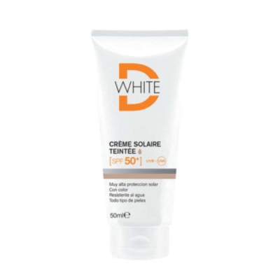 D-WHITE - Creme solaire teinte clair spf 50+ | DERMO