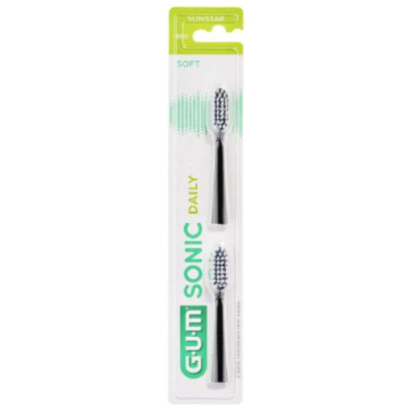 GUM - Sonic daily soft 2 tetes de recharges ref 4110