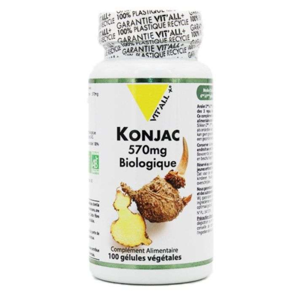 VIT'ALL+ - Konjac 570mg biologique 100 capsules