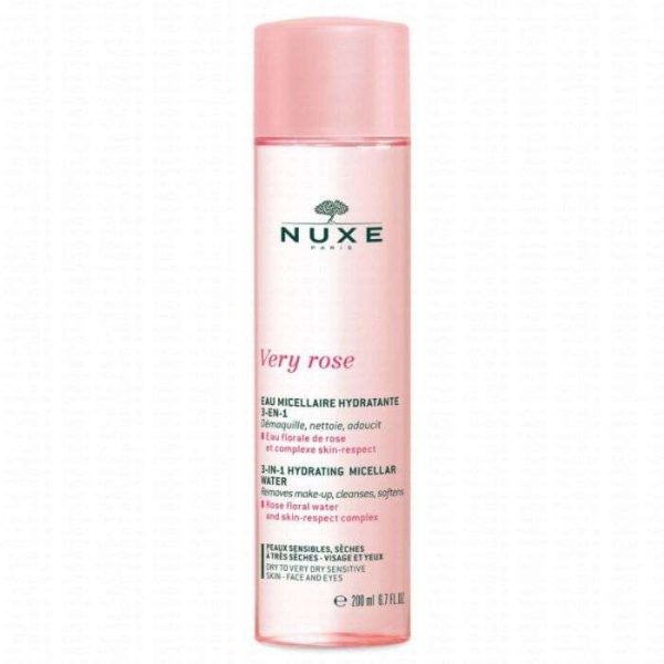 NUXE - Very rose eau micellaire hydratante 3 en 1 200 ml peaux seches