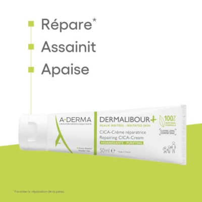 A-DERMA - Dermalibour + cica creme reparatrice 50 ml | DERMO