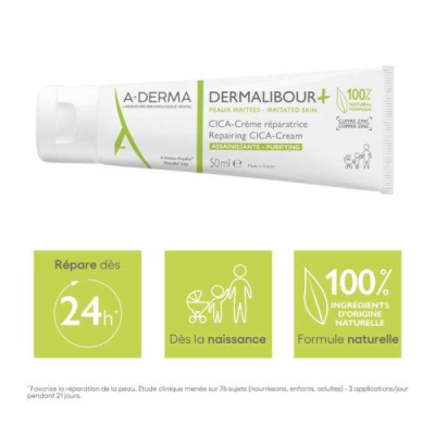 A-DERMA - Dermalibour + cica creme reparatrice 50 ml | DERMO