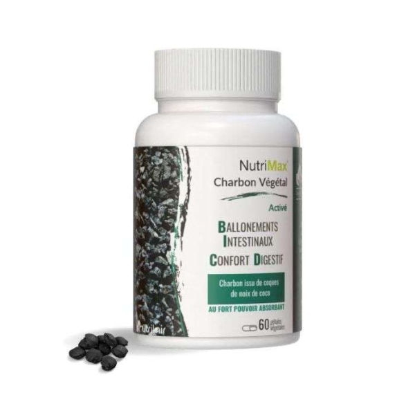 NUTRIMAX - Charbon vegetal active 60 gelules