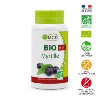 MGD NATURE - Bio myrtille 90 gelules | DERMO