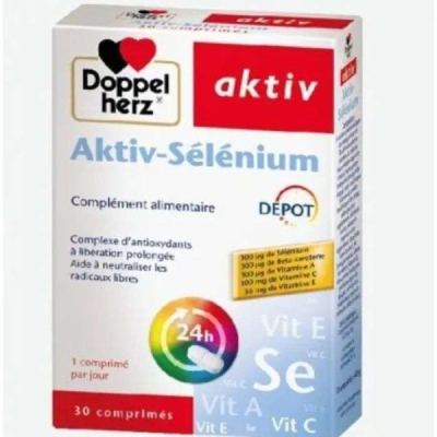 DOPPELHERZ - Aktiv selenium 30 comprimes | DERMO